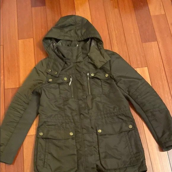 Olive Hooded Women's Jacket - Picture 5 of 6